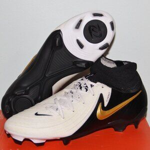 Nike Phantom Luna 2 Pro FG Soccer Cleats Mens 6.5 7.5 White Black Gold